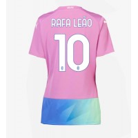 Camisa de Futebol AC Milan Rafael Leao #10 Equipamento Alternativo Mulheres 2023-24 Manga Curta